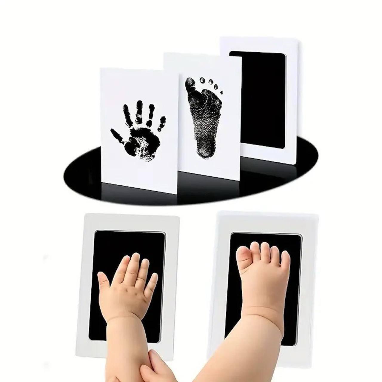 Baby Hand & Footprint Kit | Inkless Handprint & Footprint Pad for Newborn Babies | Safe Memory Keepsake Kit