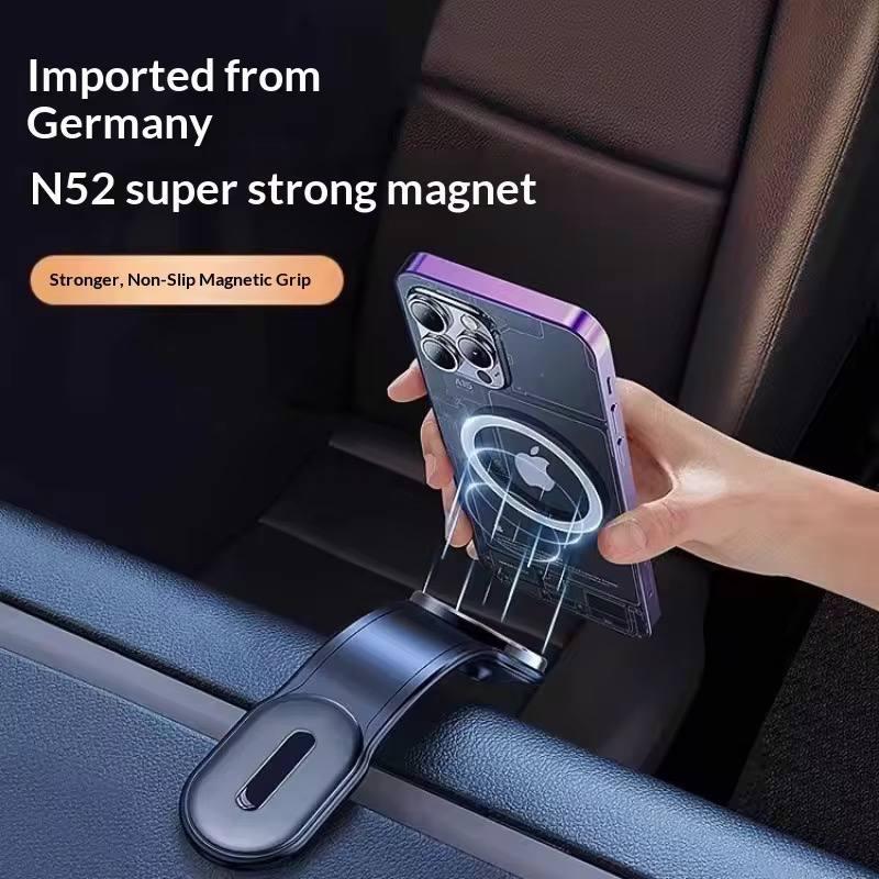 Magnetic Car Phone Holder for Dashboard | 360° Rotating Flexible Arm | Strong Magnet | Universal for iPhone & Android