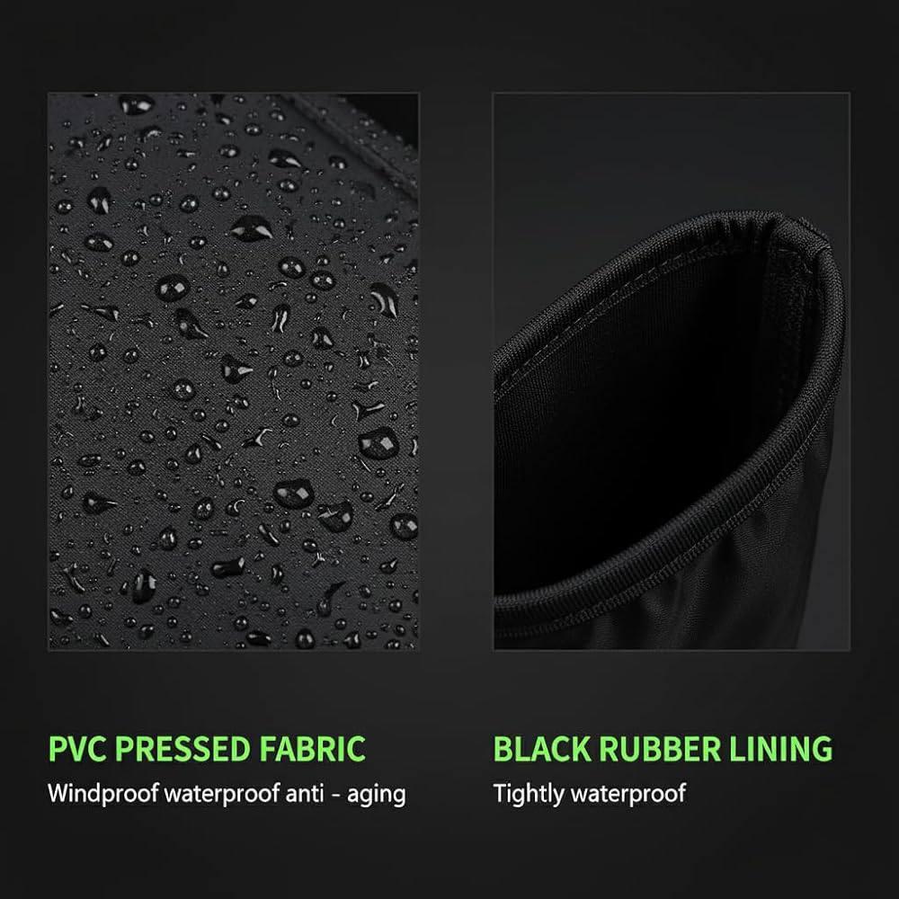 Waterproof High Top Shoe Cover | Heavy PVC Rain Boot Cover | Reusable Non-Slip Shoe Protector | Washable Zip Closure