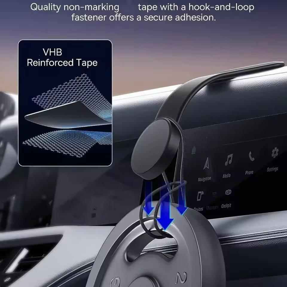 Magnetic Car Phone Holder for Dashboard | 360° Rotating Flexible Arm | Strong Magnet | Universal for iPhone & Android
