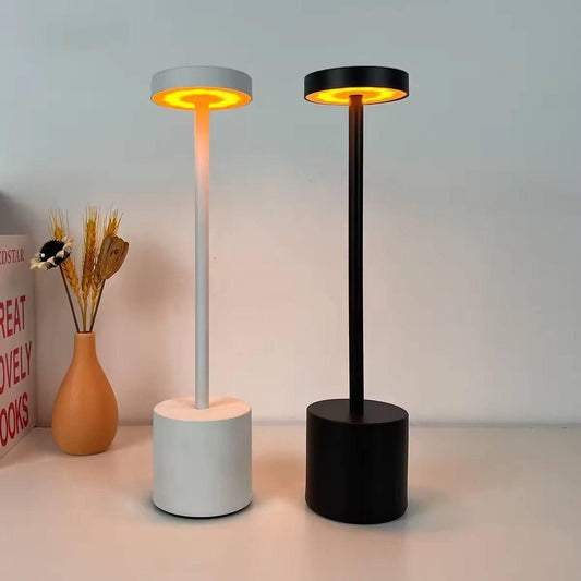 Cordless Rechargeable LED Table Lamp | 3 Color Touch Dimmable Desk Lamp | USB Portable Night Light