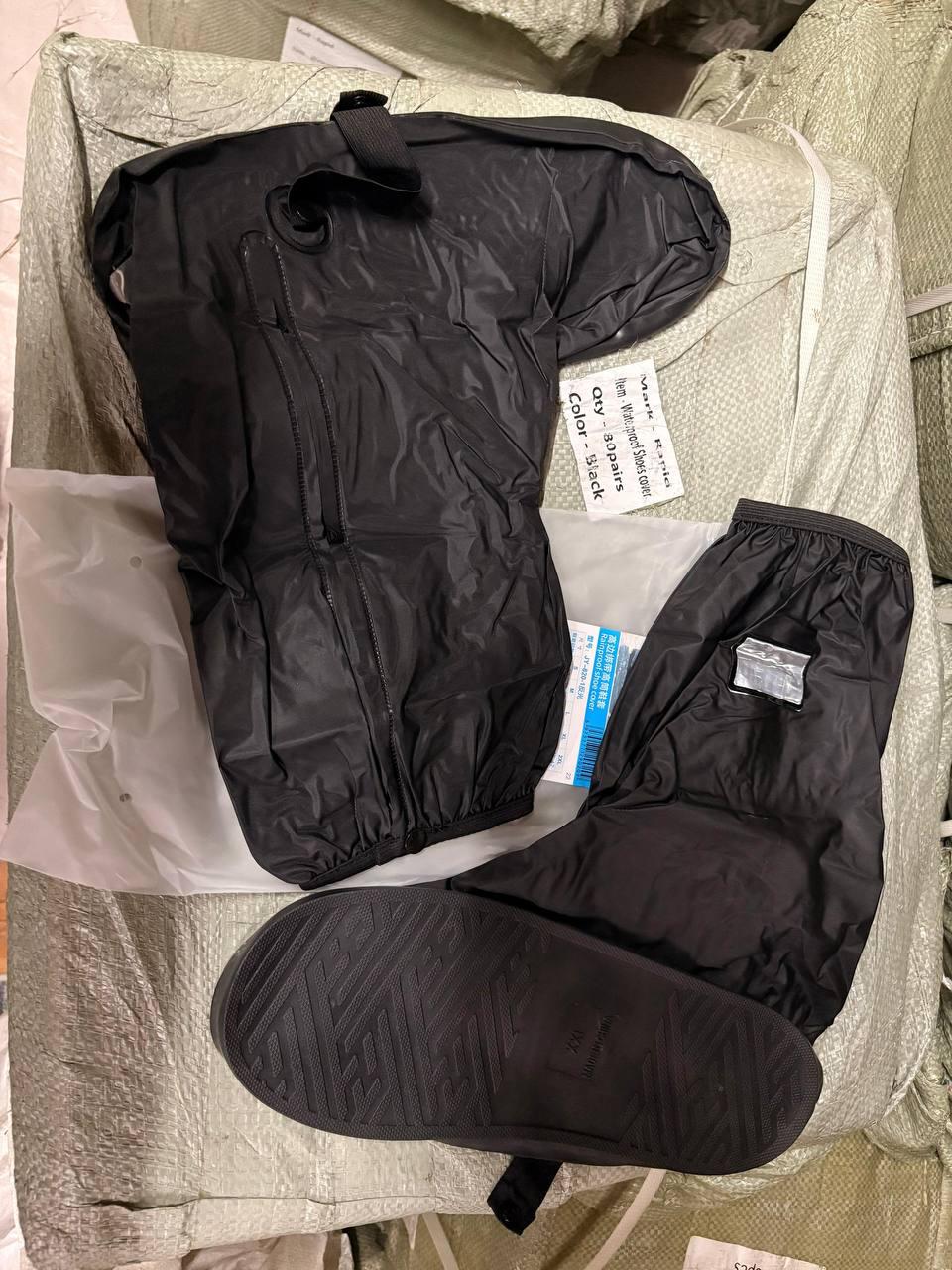 Waterproof High Top Shoe Cover | Heavy PVC Rain Boot Cover | Reusable Non-Slip Shoe Protector | Washable Zip Closure