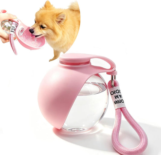 2-in-1 Portable Dog Water Bottle with Bowl | Leak-Proof Pet Water Dispenser | BPA-Free Travel Water Bottle for Dogs & Pets