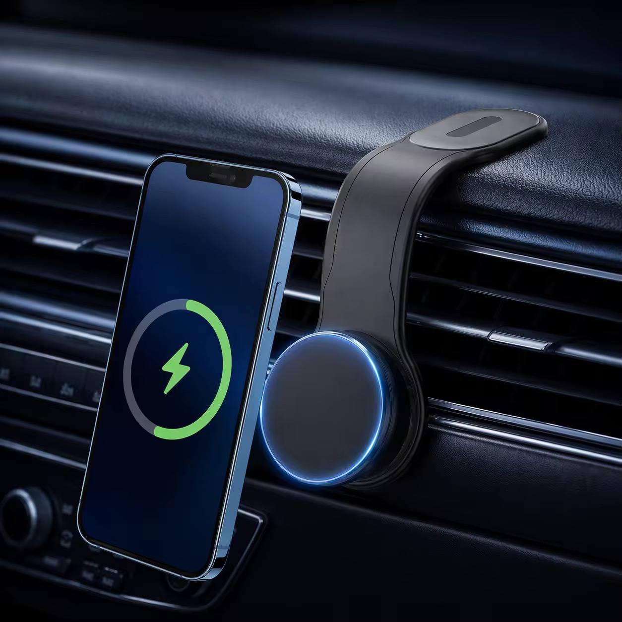Magnetic Car Phone Holder for Dashboard | 360° Rotating Flexible Arm | Strong Magnet | Universal for iPhone & Android