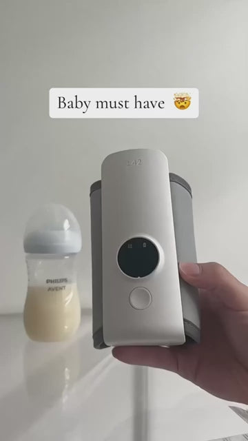 Original Portable Baby Bottle Warmer – USB Rechargeable Milk Warmer with Digital Temperature Display | Long Lasting